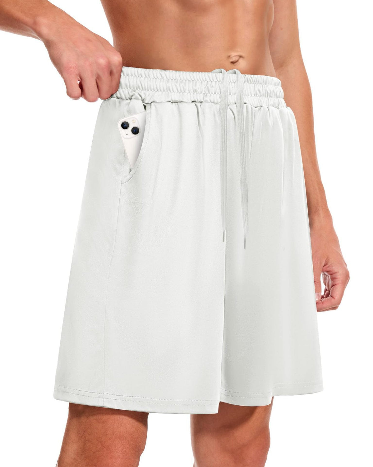 Men's Summer Outdoor Loose-Fitting Quick-Dry Breathable Pocket Casual Basketball Running Fitness Shorts