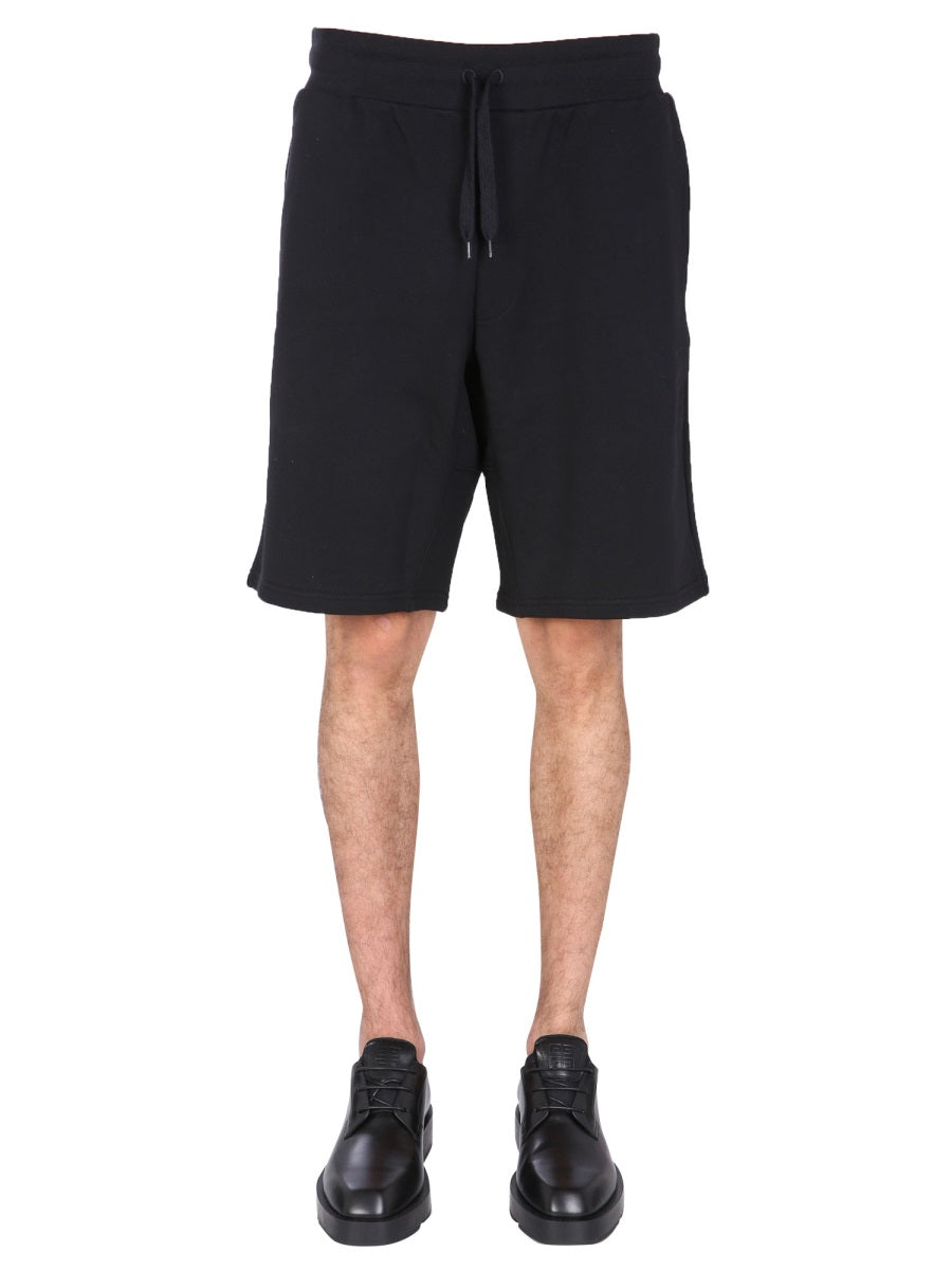 Moschino Men Bermuda With Logo Embroidered