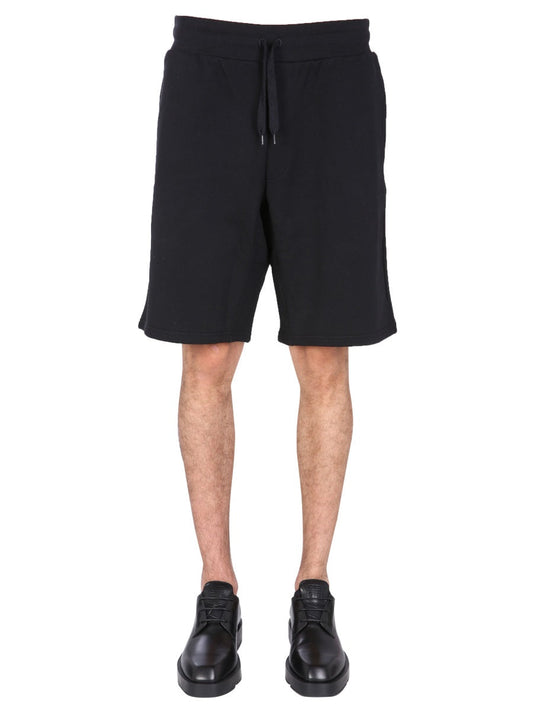 Moschino Men Bermuda With Logo Embroidered