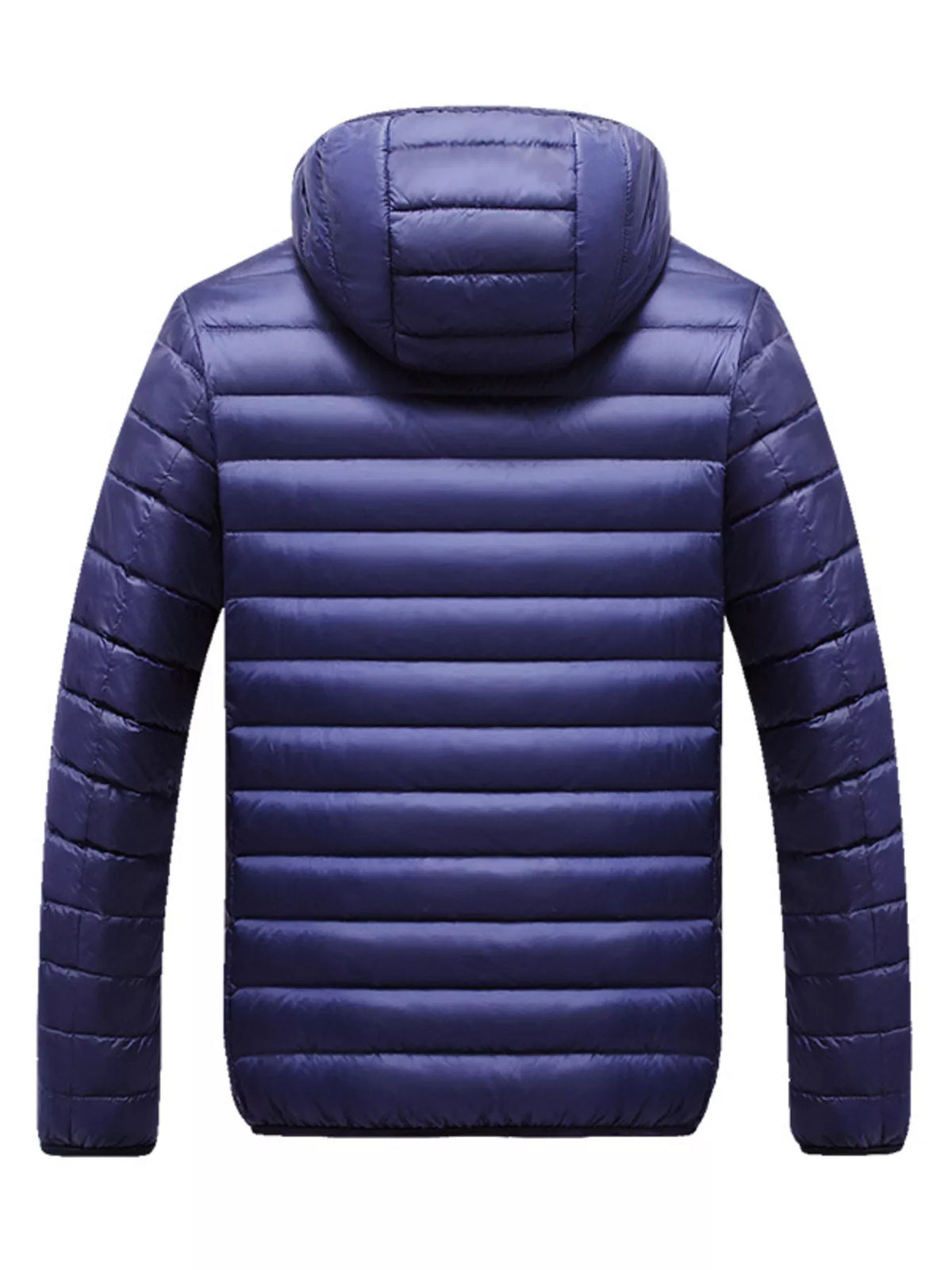 Men's Plus Size Lightweight Hooded Puffer Jacket