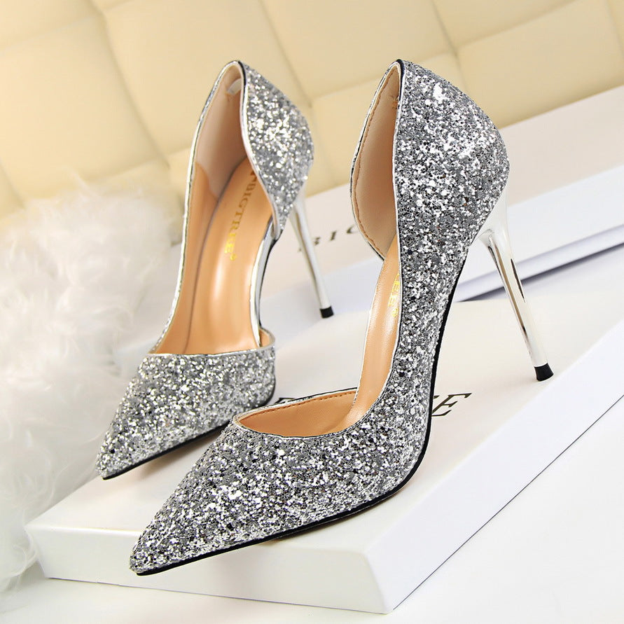 Women's Sequin Stiletto Heels