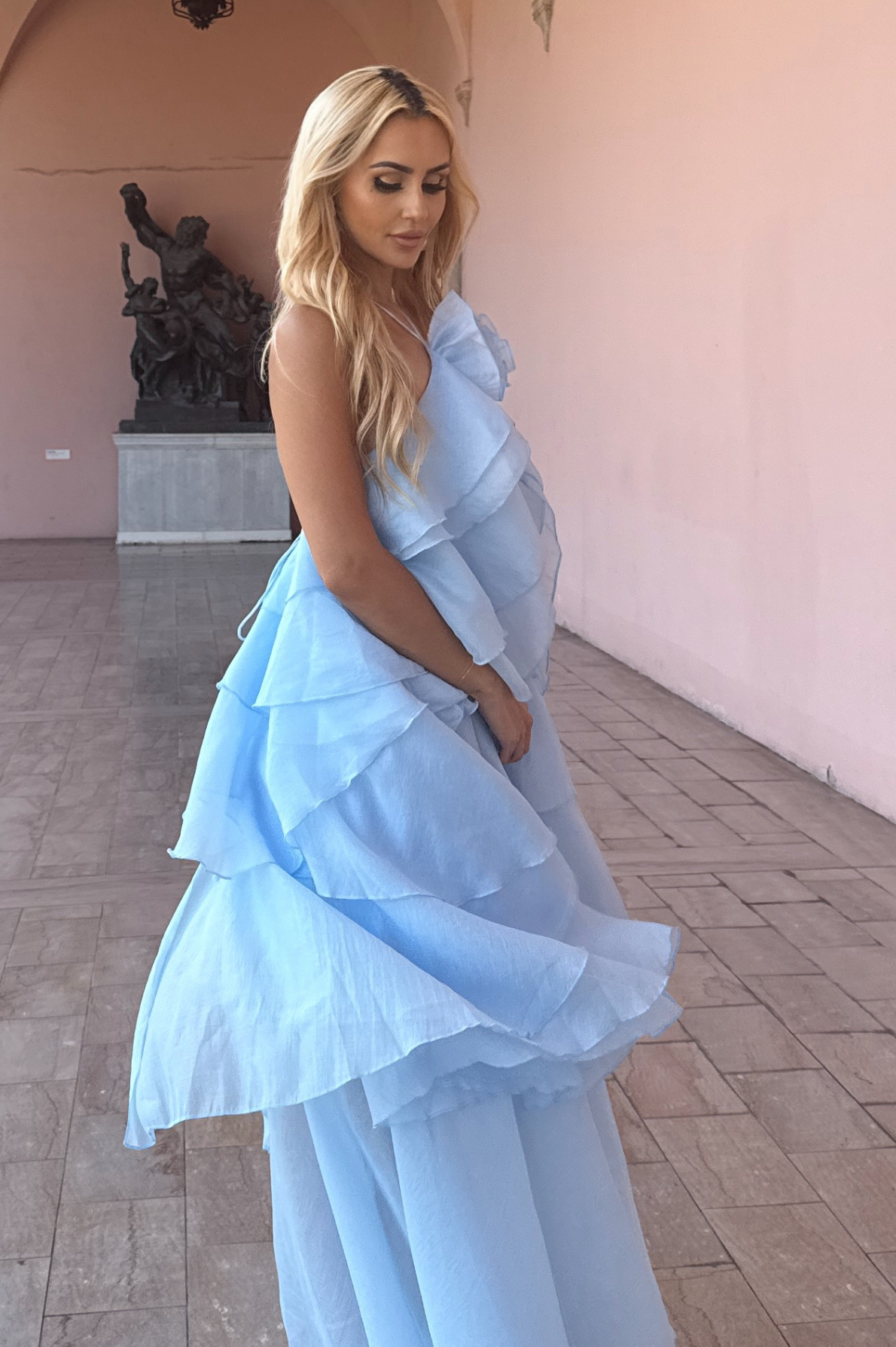 Vestido largo Riley Rose