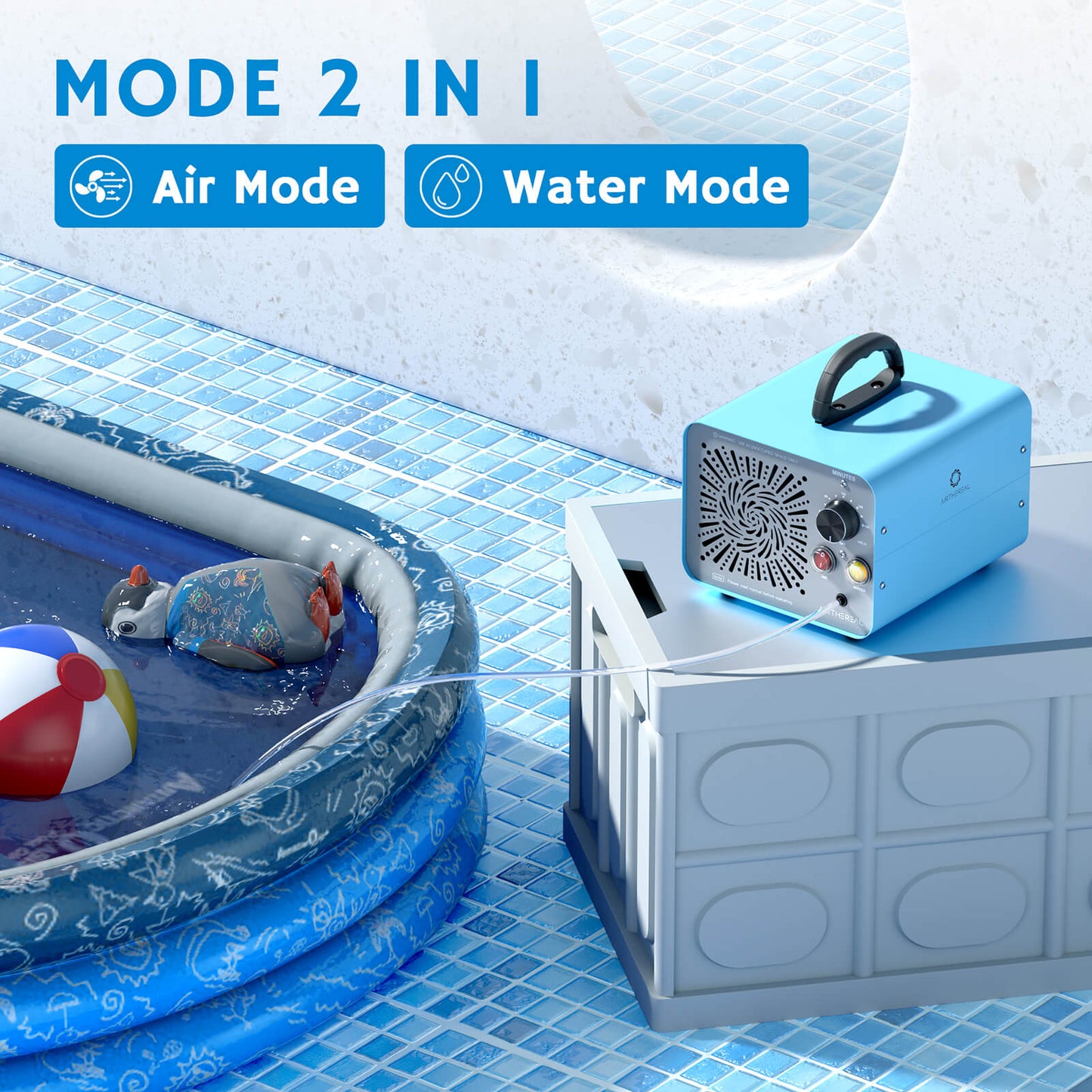 Generador de Ozono de Modo Dual MA25L para Aire y Agua - Versión Europea