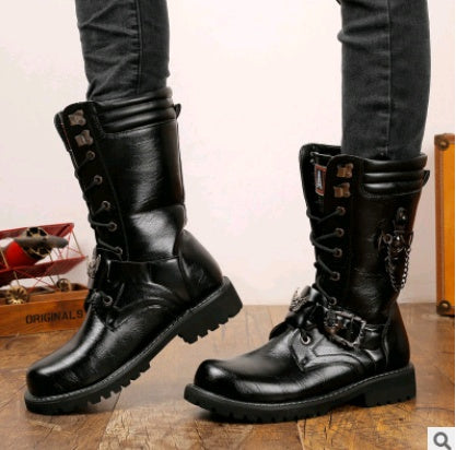 Men's Trend High Military Boots