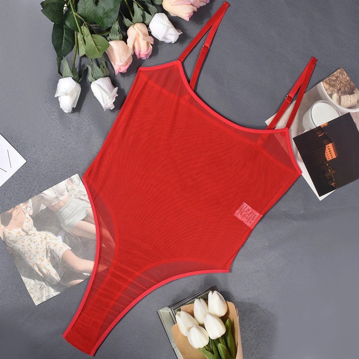 Fashion And Sexy Mesh Bodysuit