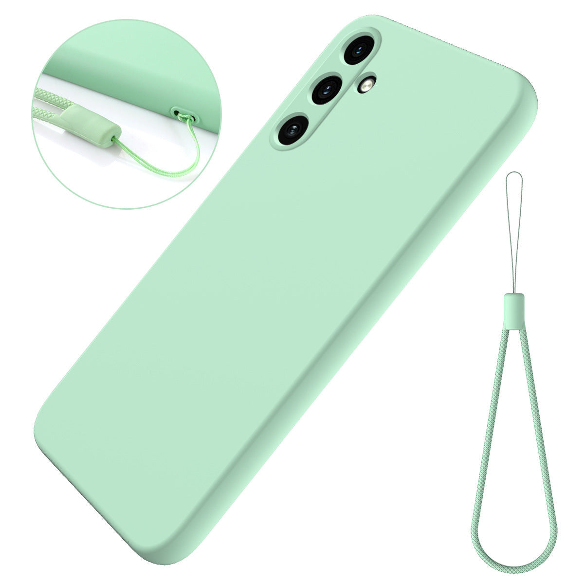 Solid-color Minimalist Soft Liquid Silicone Case