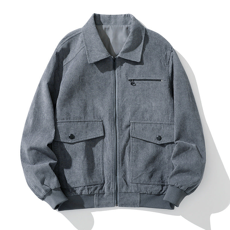 Men's Corduroy Jacket - Stylish Casual Spring/Fall Outerwear