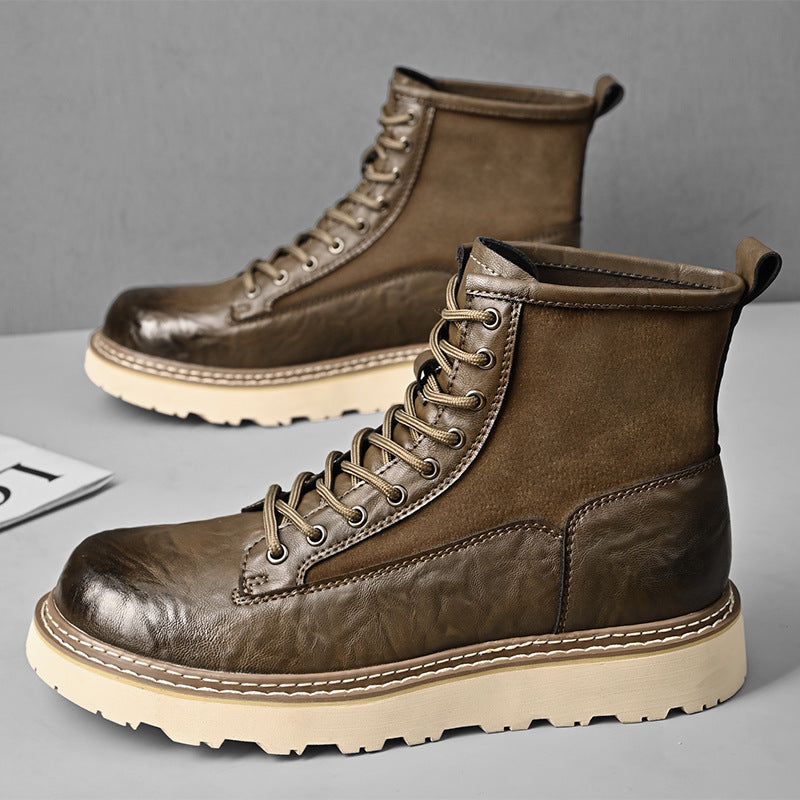 Men's Trend High-top British Style Working Boots