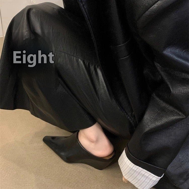 Women's Wind Wedge Closed Toe Half Slippers