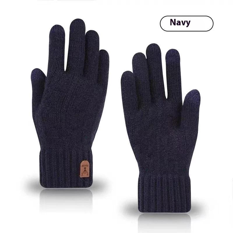 Men's Cold-proof Wool Knitted Gloves