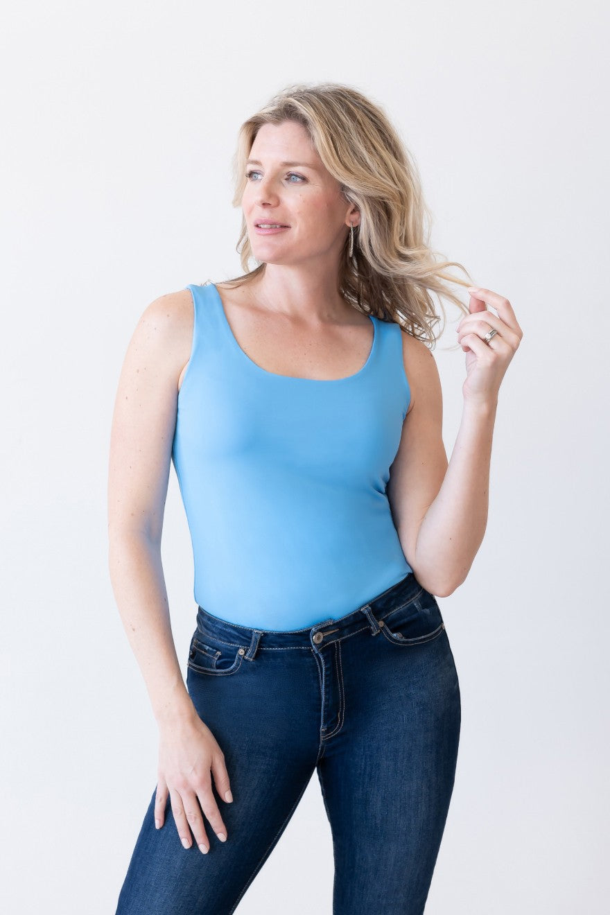 Claudette Scoop Neck Tank Top (Relaxed Fit) Basics