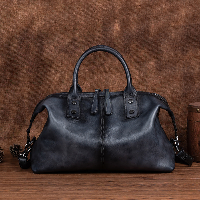 Retro Cowhide Messenger Bag