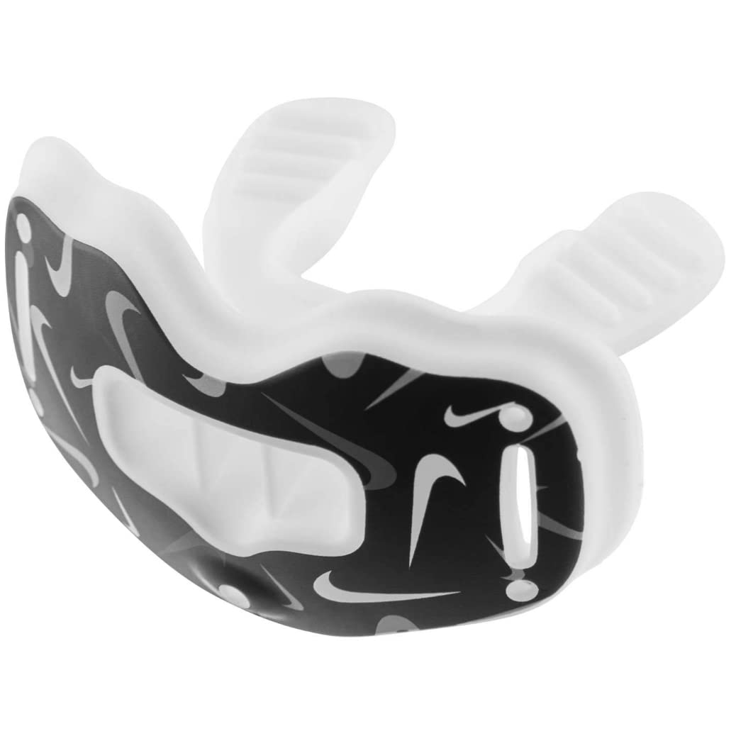 Nike Youth Alpha Lip Protector Football Mouthguard White | Black | Gray