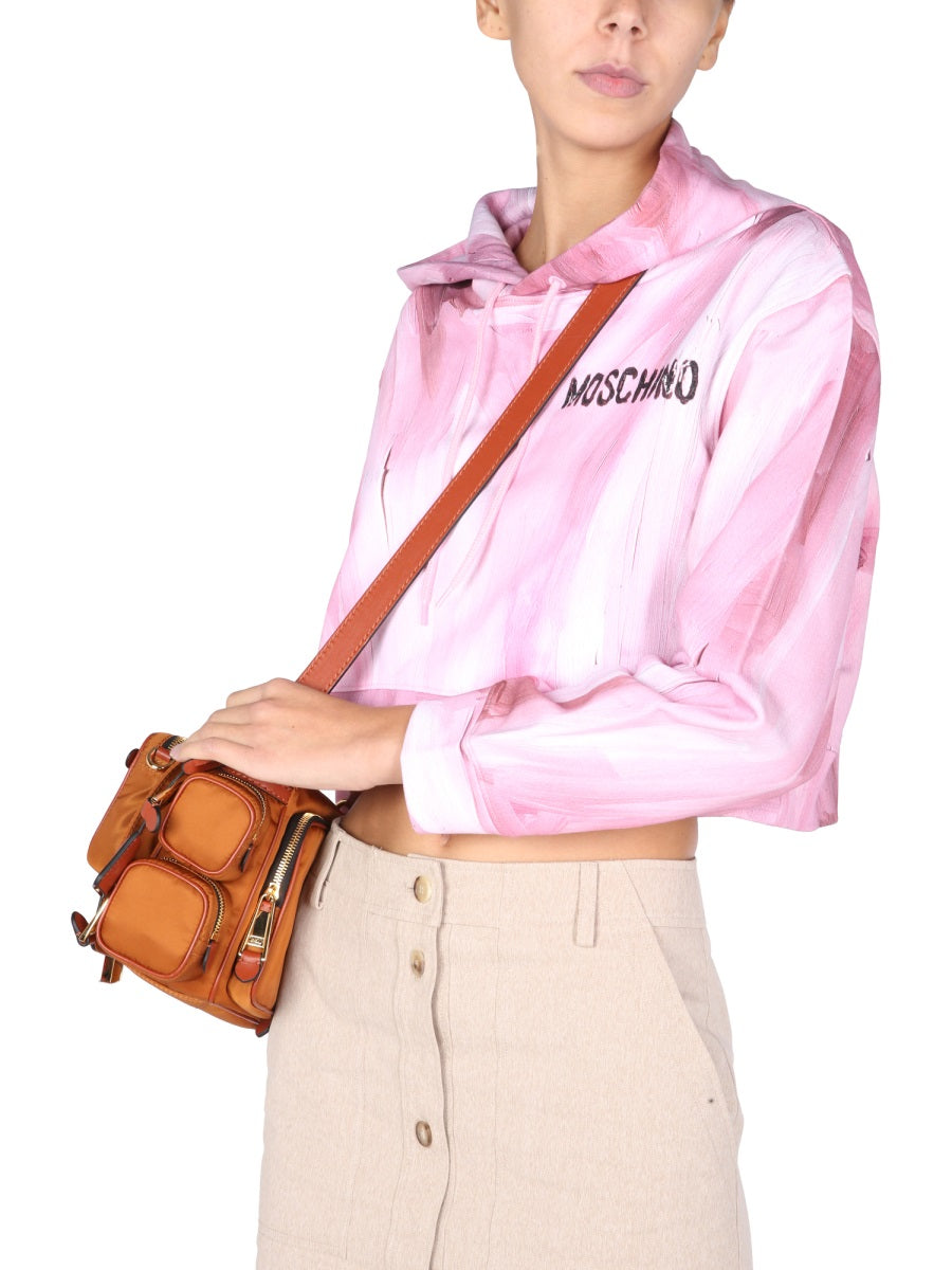 Moschino Women "Art Theme" Cropped Sweatshirt