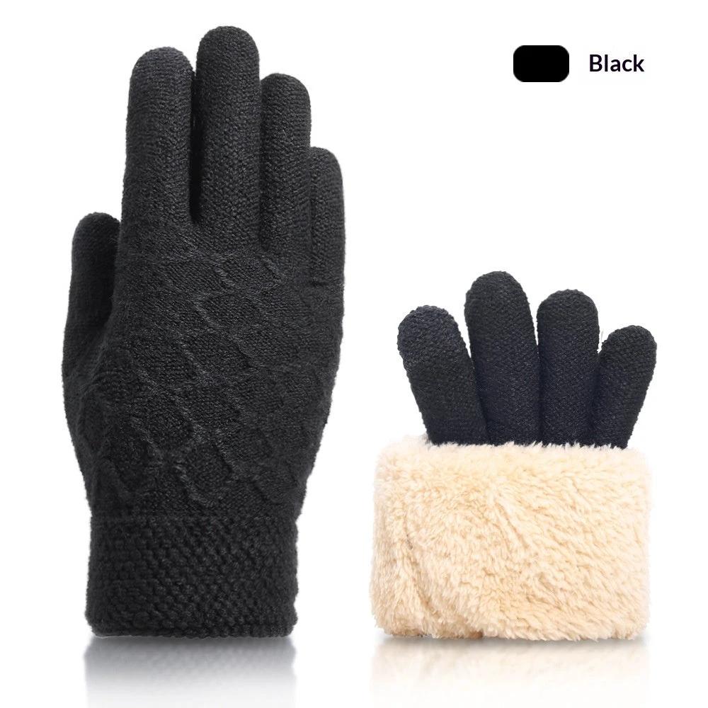 Fall And Winter Touchscreen Gloves For Men With Fleece Lining
