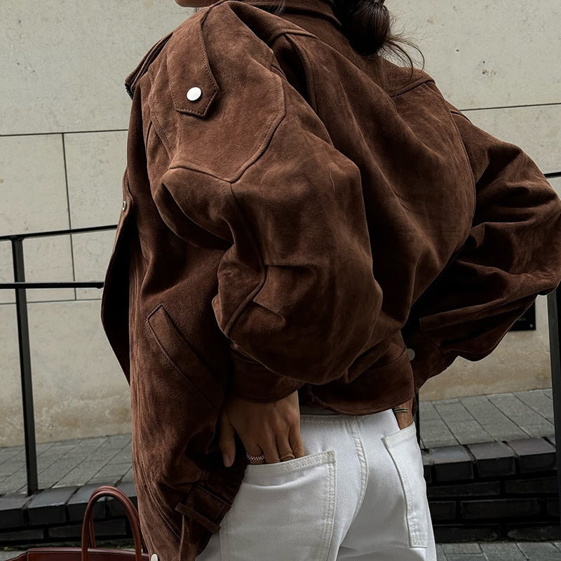 Chaqueta Casual con Cremallera para Mujer