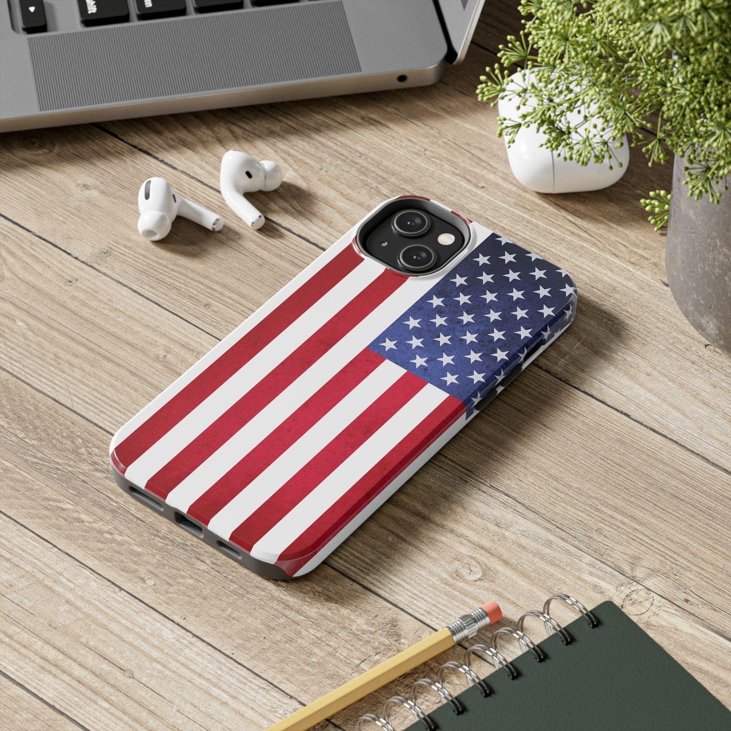 USA Flag Printed Tough Phone Cases