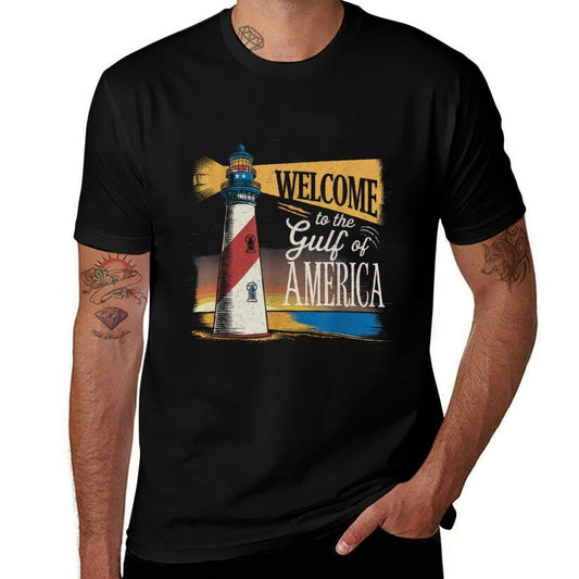 Camiseta duradera de playa con bandera de Gulf of USA America para hombres y mujeres
