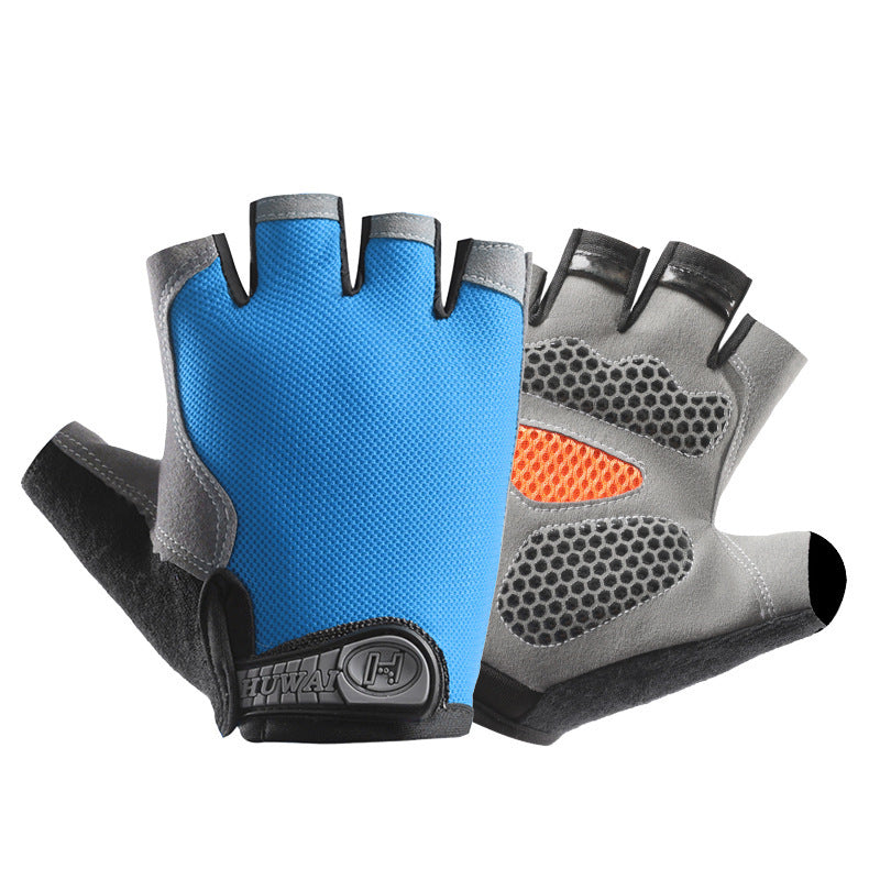 Half Finger Gloves Men's Outdoor Fitness Sports Thin Breathable Non-slip Wear-resistant Mountaineering Rock Climbing Exhibit Finger Gloves For Women
