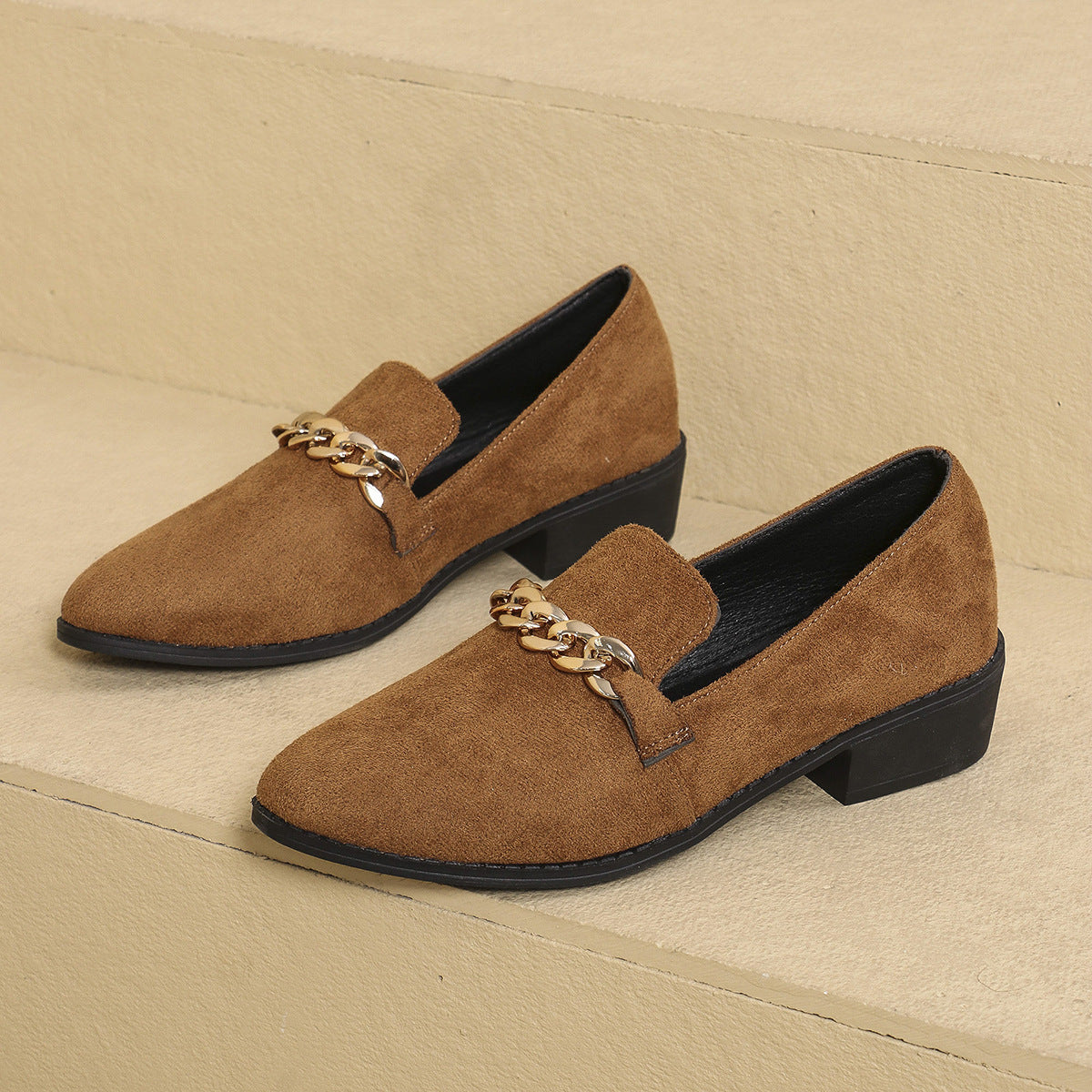 Zapatos de tacón de leopardo para mujer