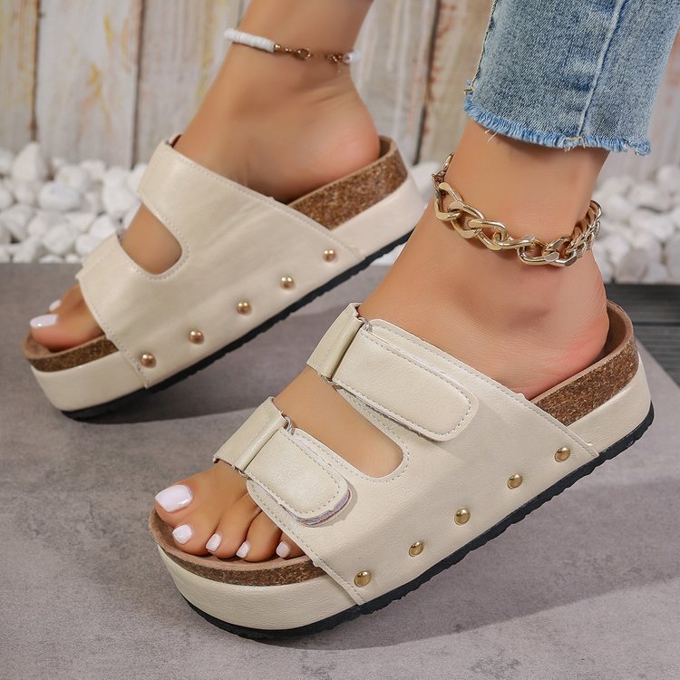 Women's Beach Sandals with Thick Soles