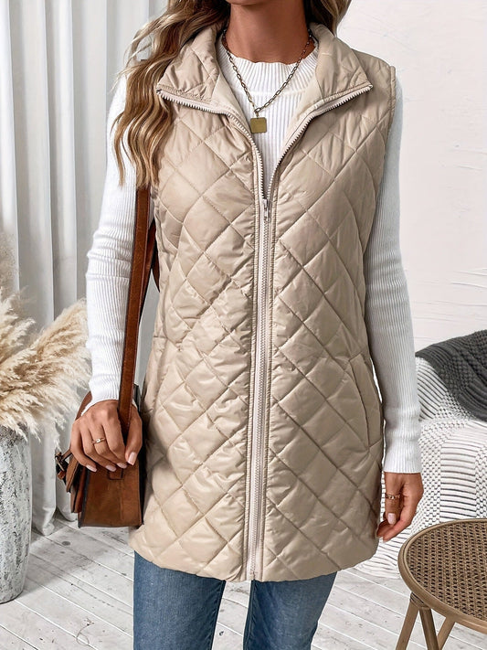 Chaqueta de algodón para mujer – Prenda exterior casual ligera de color liso