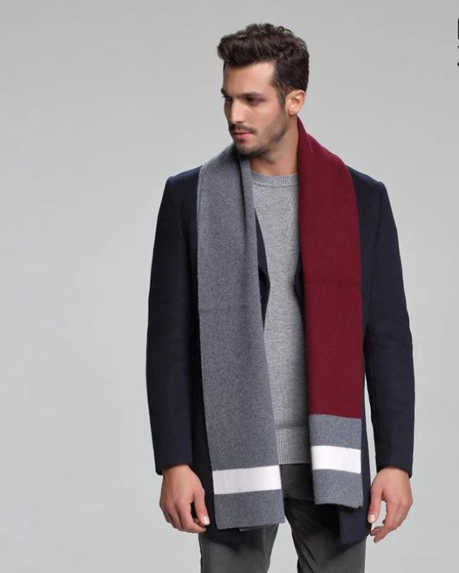 Men's Cashmere Tide Business Casual Double-sided Scarf