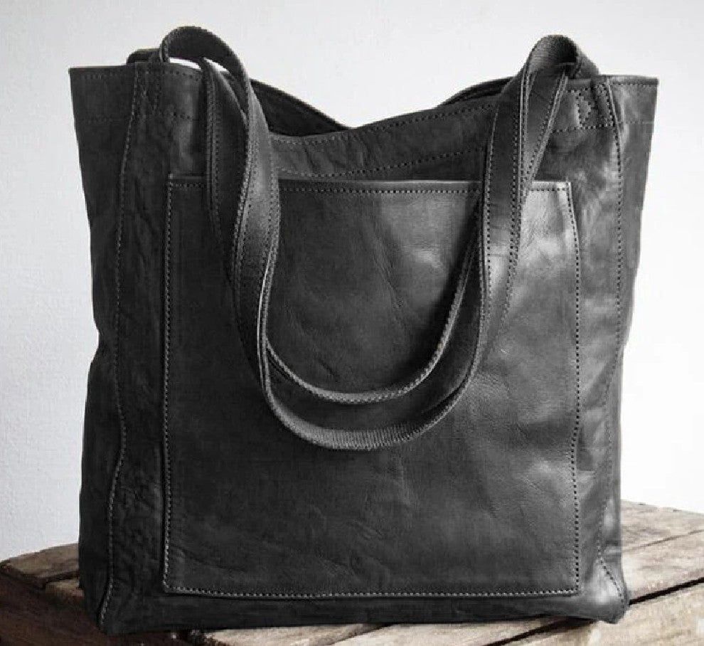 Women's Soft Leather Portable Shoulder Vintage Travel Bag