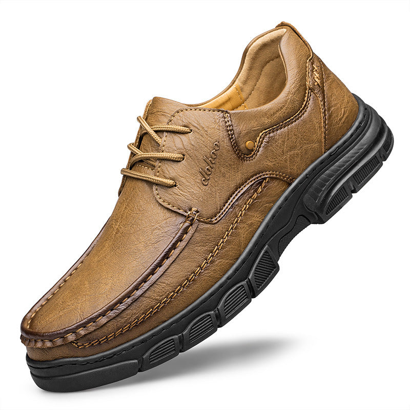 Men's Handmade Stitching Casual Leather Shoes
