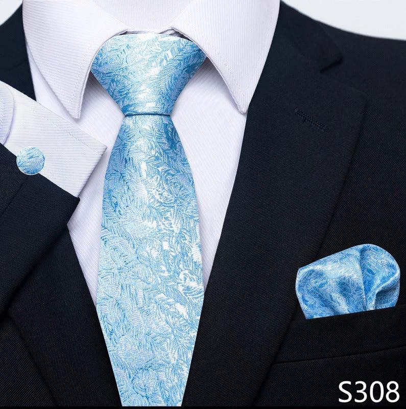 Men's Creative All-match Business Formal Wear Tie Scarf Cufflink Set