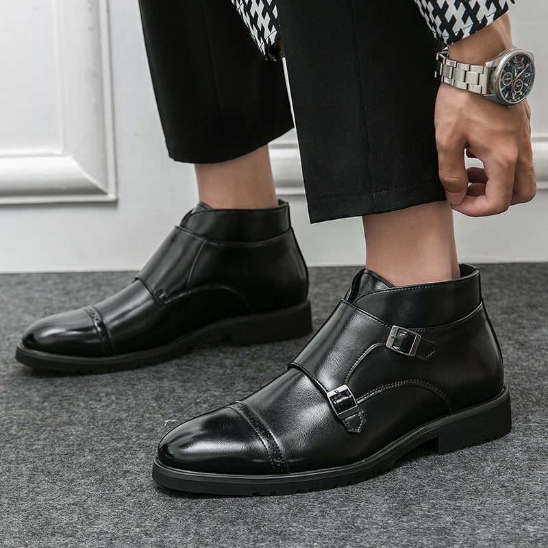 Men's High-Top Pointed Retro Martin Boots