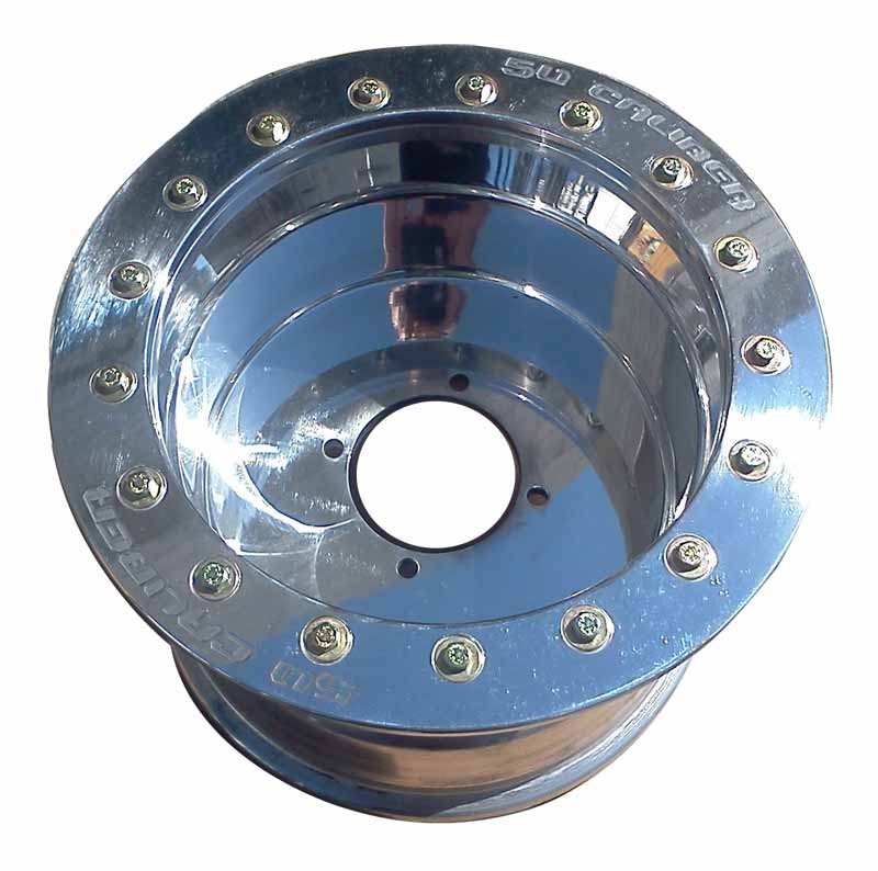 12x7 Beadlock wheel 4x137 .190 4/3 polished