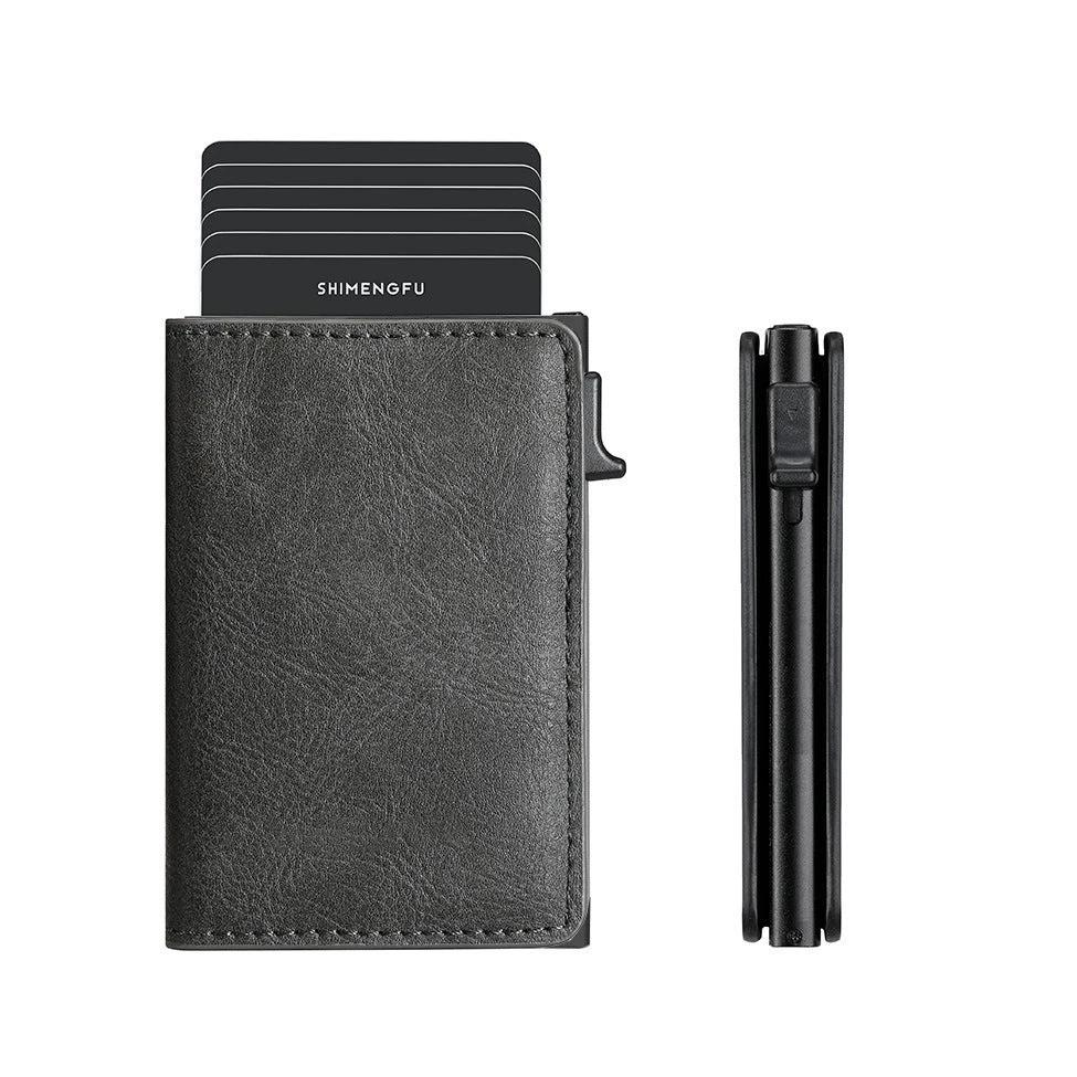 Pop-up Aluminum Alloy Card Package Wallet For Men