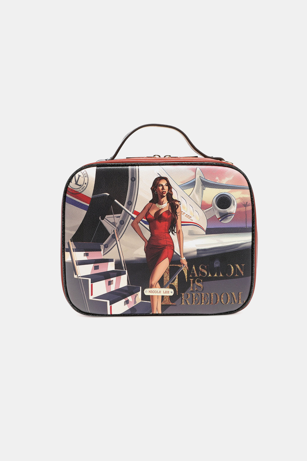 Bolso con estampado de Nicole Lee USA con tres bolsos pequeños