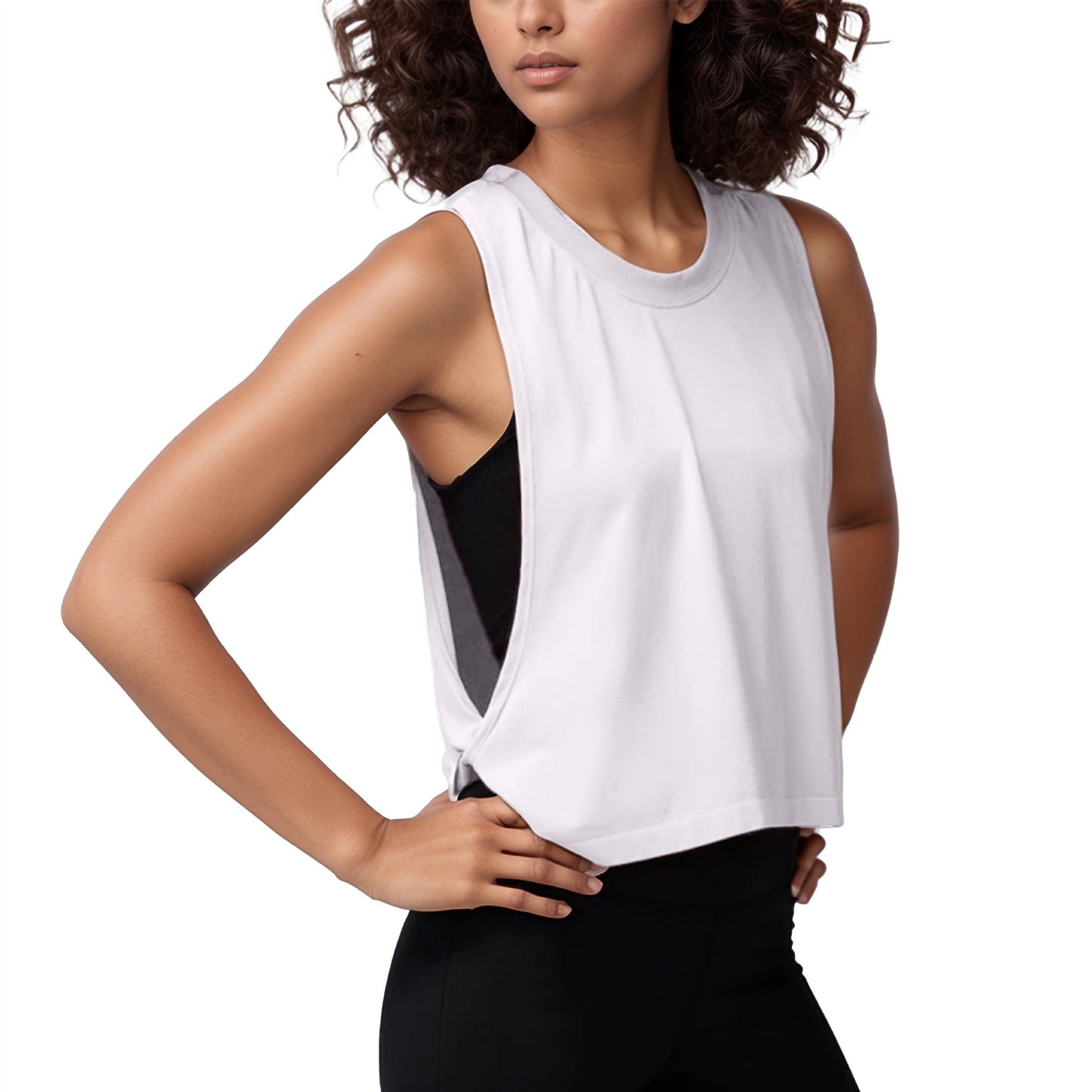 Cross-Border Loose Sleeveless Blouse Sports Vest Women's Summer Lightweight Breathable Running Yoga Clothing Top Fitness Vest