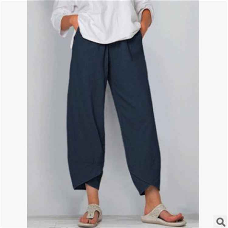 Wide Leg Pants Loose Casual Cotton Linen