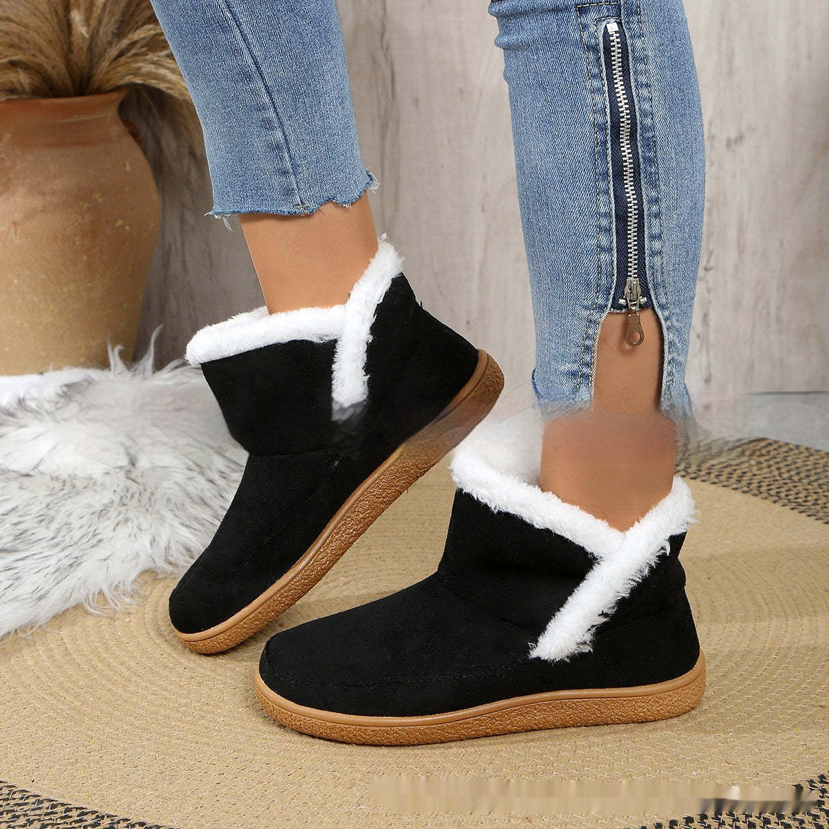 Insulated Cotton-padded Flats