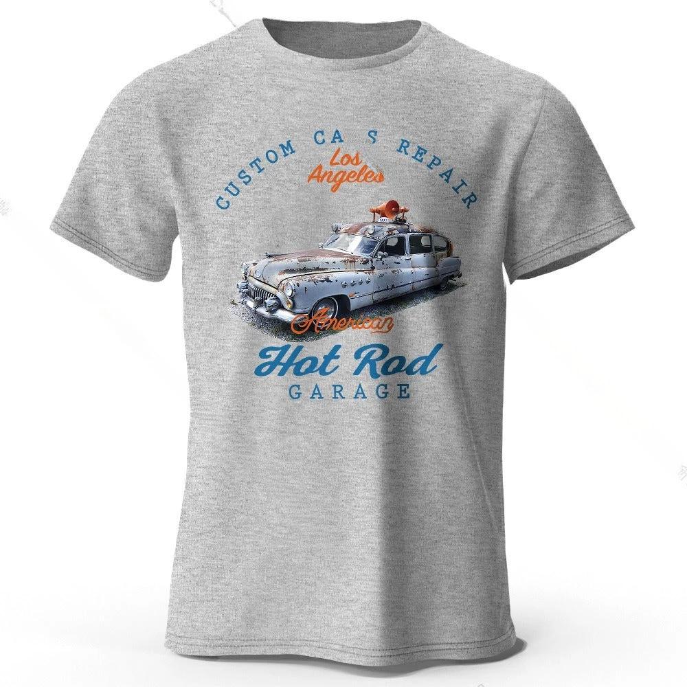 Car Club Patch Print Men's T-shirt