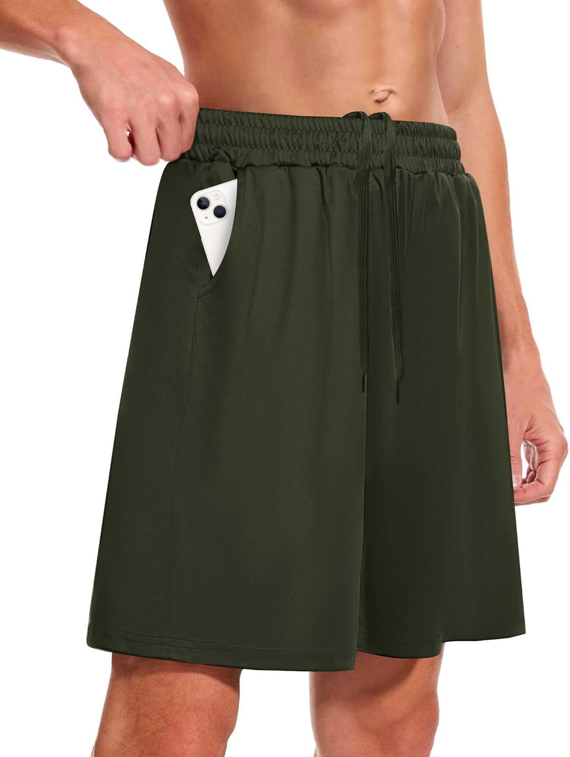 Men's Summer Outdoor Loose-Fitting Quick-Dry Breathable Pocket Casual Basketball Running Fitness Shorts