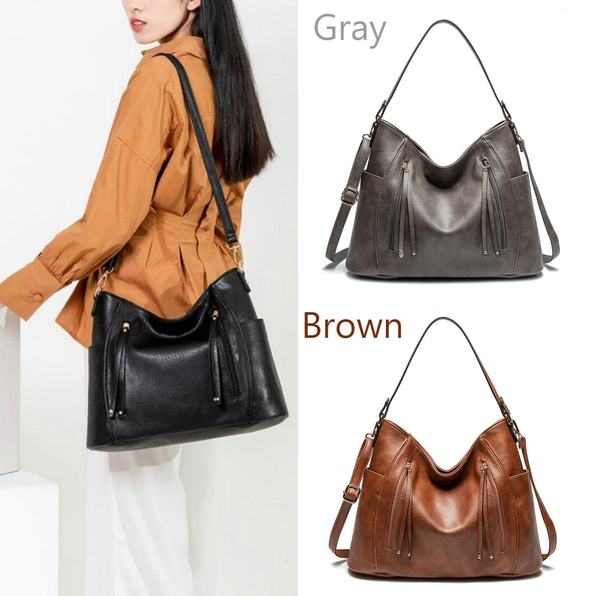 Women's Vintage Large Capacity Hobo Travel Bag