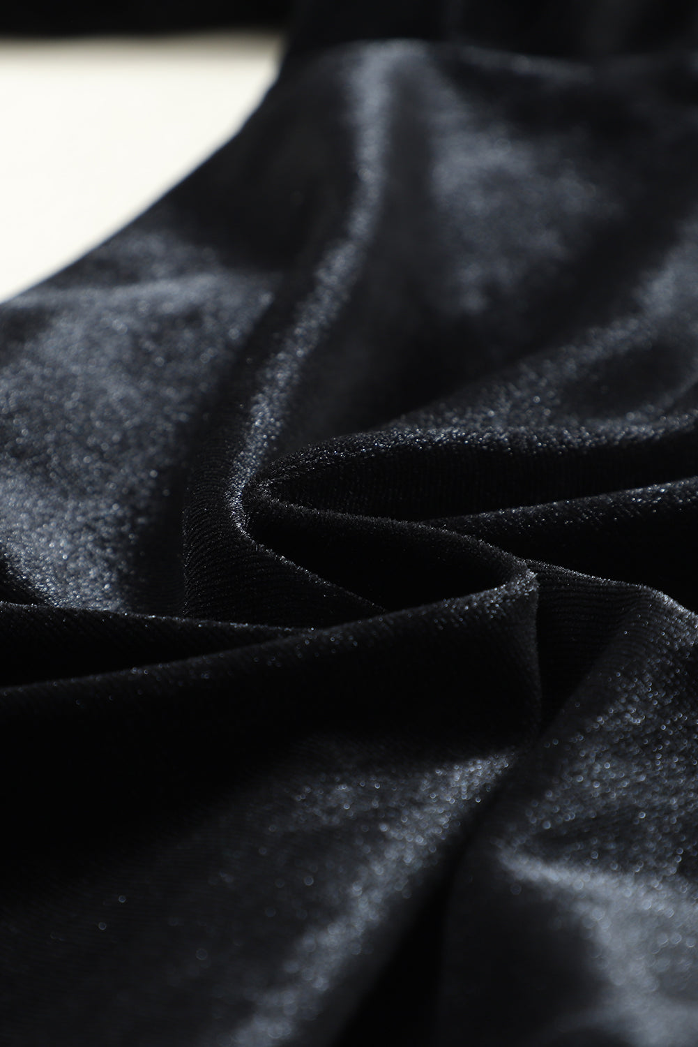 Women's Black Vintage Pocket Velvet Jogger Pants