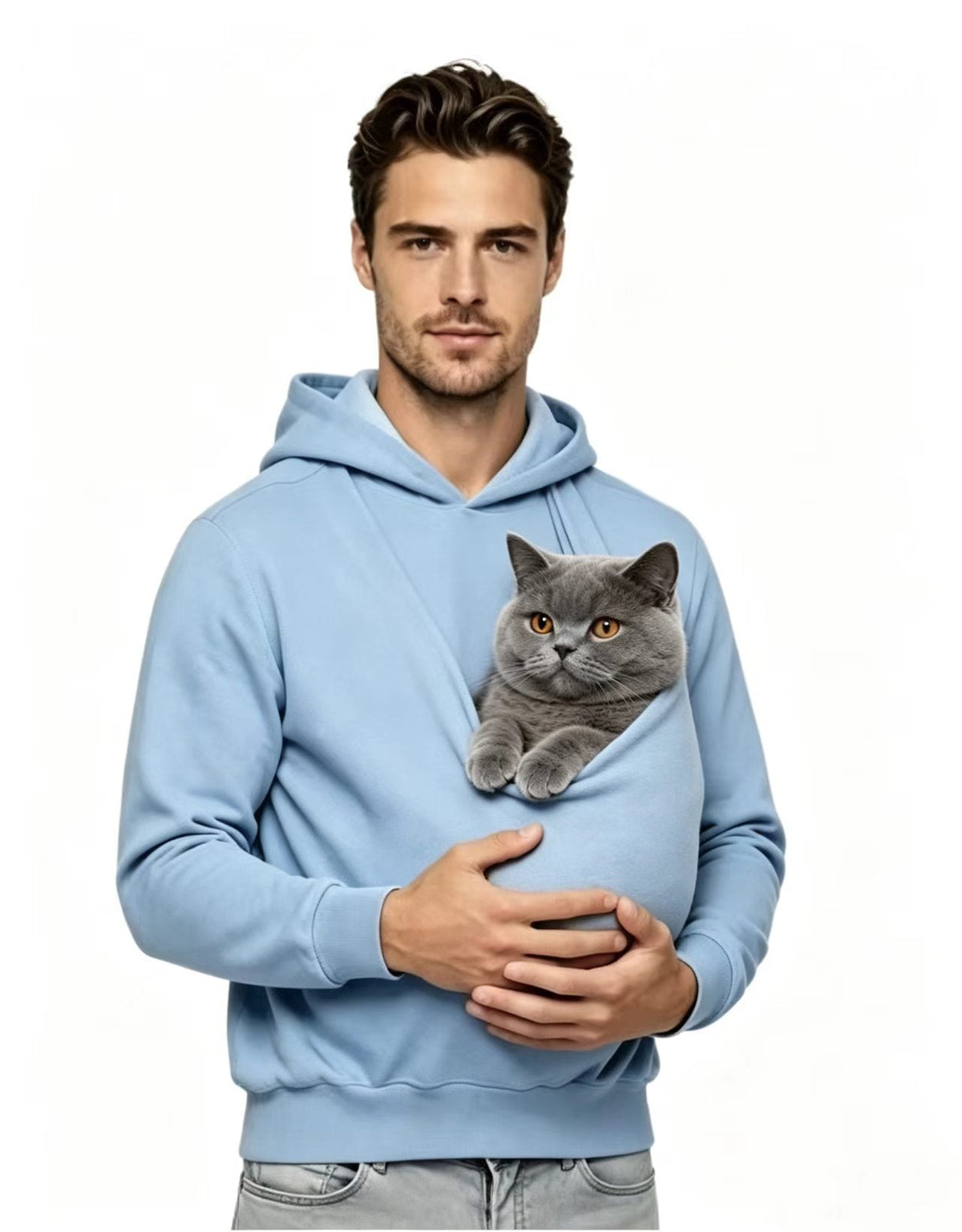 Unisex Hoodie Pet-friendly One-piece Hooded Sweatshirt