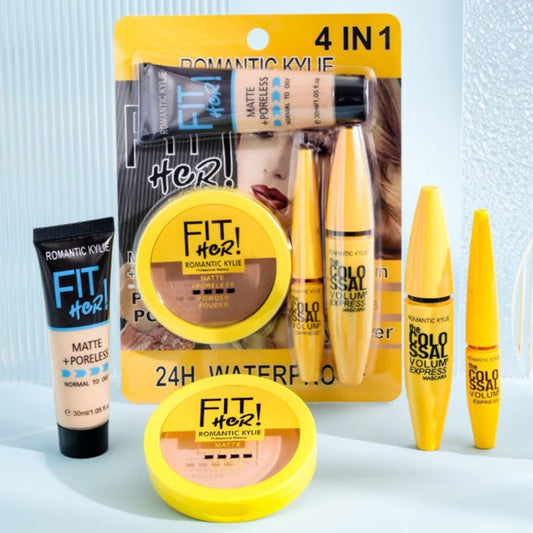 4 IN1 Bronzing Powder Concealing Foundation Makeup Set