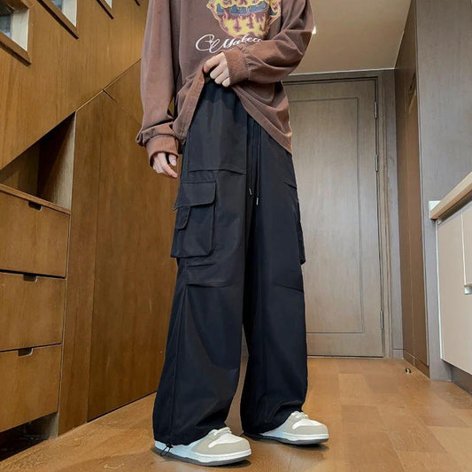 Pantalones Cargo Casuales Rectos Holgados para Hombre
