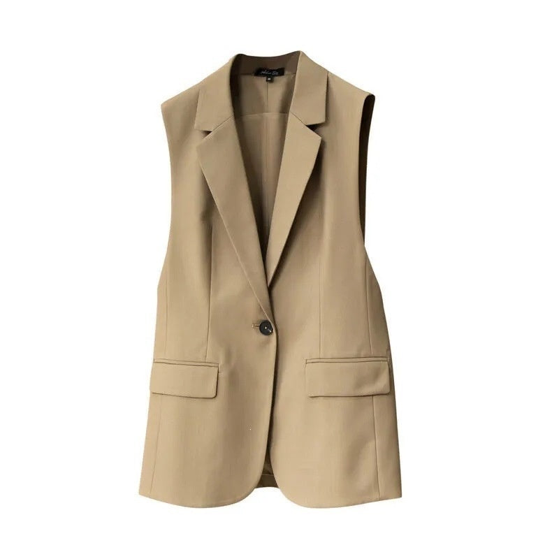 Korean-style Versatile Womens Blazer Vest