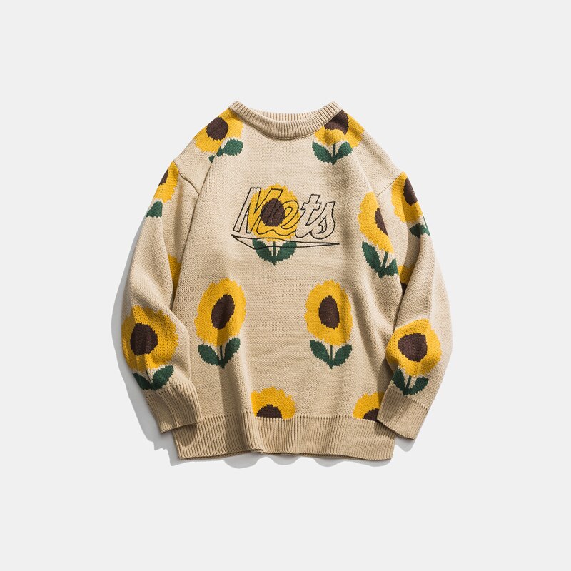 Couple Sweater Loose Top Knit Sweater Thick Coat Men
