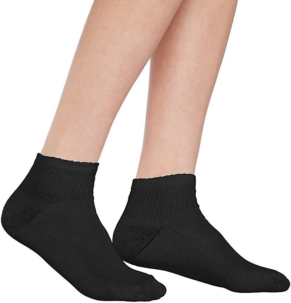 3-12 pares de calcetines deportivos lisos de algodón para hombre, tobilleros, corte bajo, talla 9-13