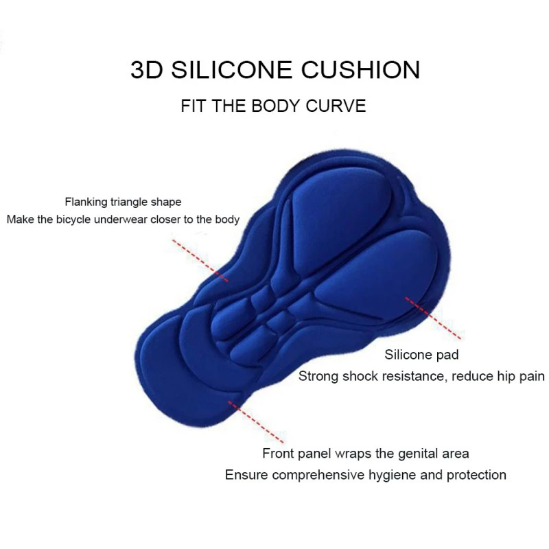 Pantalones Cortos de Ciclismo para Hombre y Mujer con Gel de Esponja