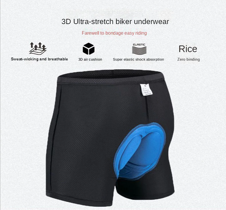 Pantalones Cortos de Ciclismo para Hombre y Mujer con Gel de Esponja