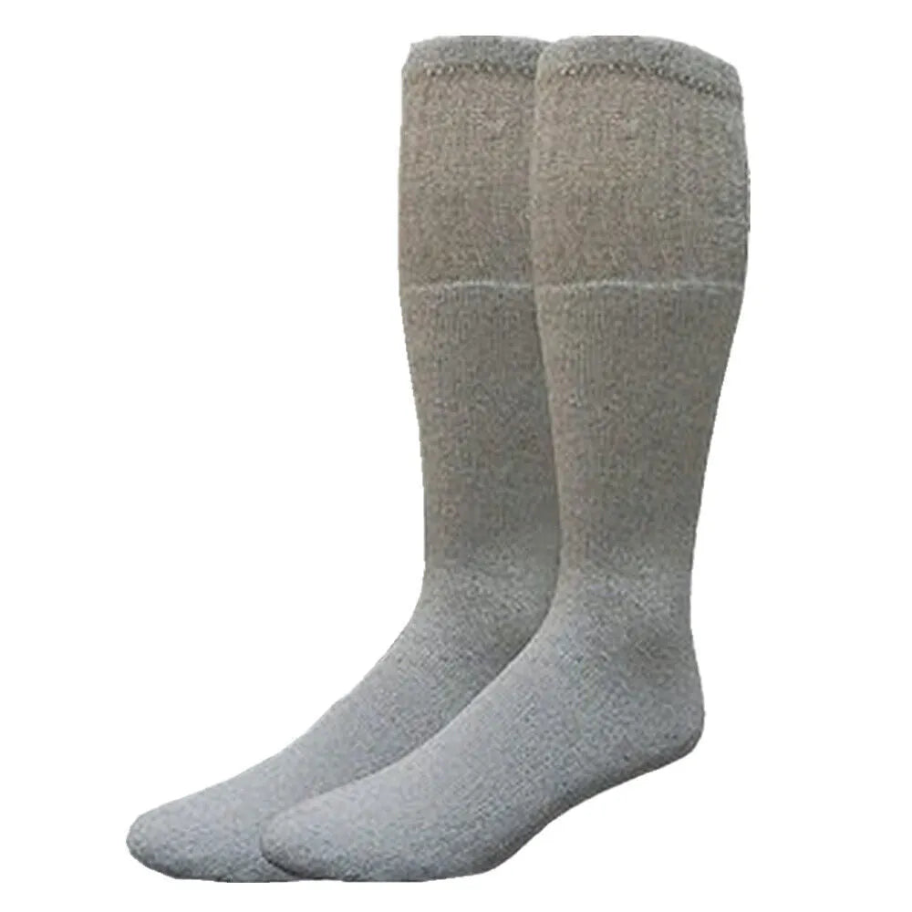 Calcetines deportivos de tubo sólidos de algodón para hombre, tallas 9-15